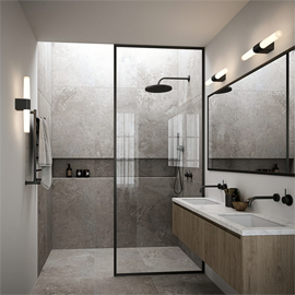 Helva Double IP44 Wall Light